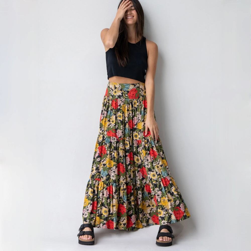 NATURAL LIFE Hanna Convertible Maxi Skirt - Midi Dress- Size M